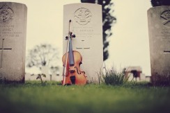 The 100-year-old fiddle. Photo: Elly Lucas