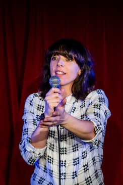 Bridget Christie on stage