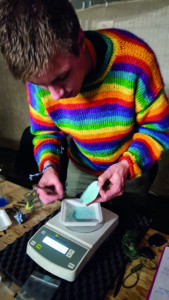 Measham (far left) and her team test drugs at a festival, allowing people to make an informed decision about taking them. Photos: Steve Rolles