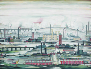 Industrial Landscape 1955 by L.S. Lowry 1887-1976