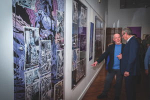 : John Higgins at the Liverpool exhibition.