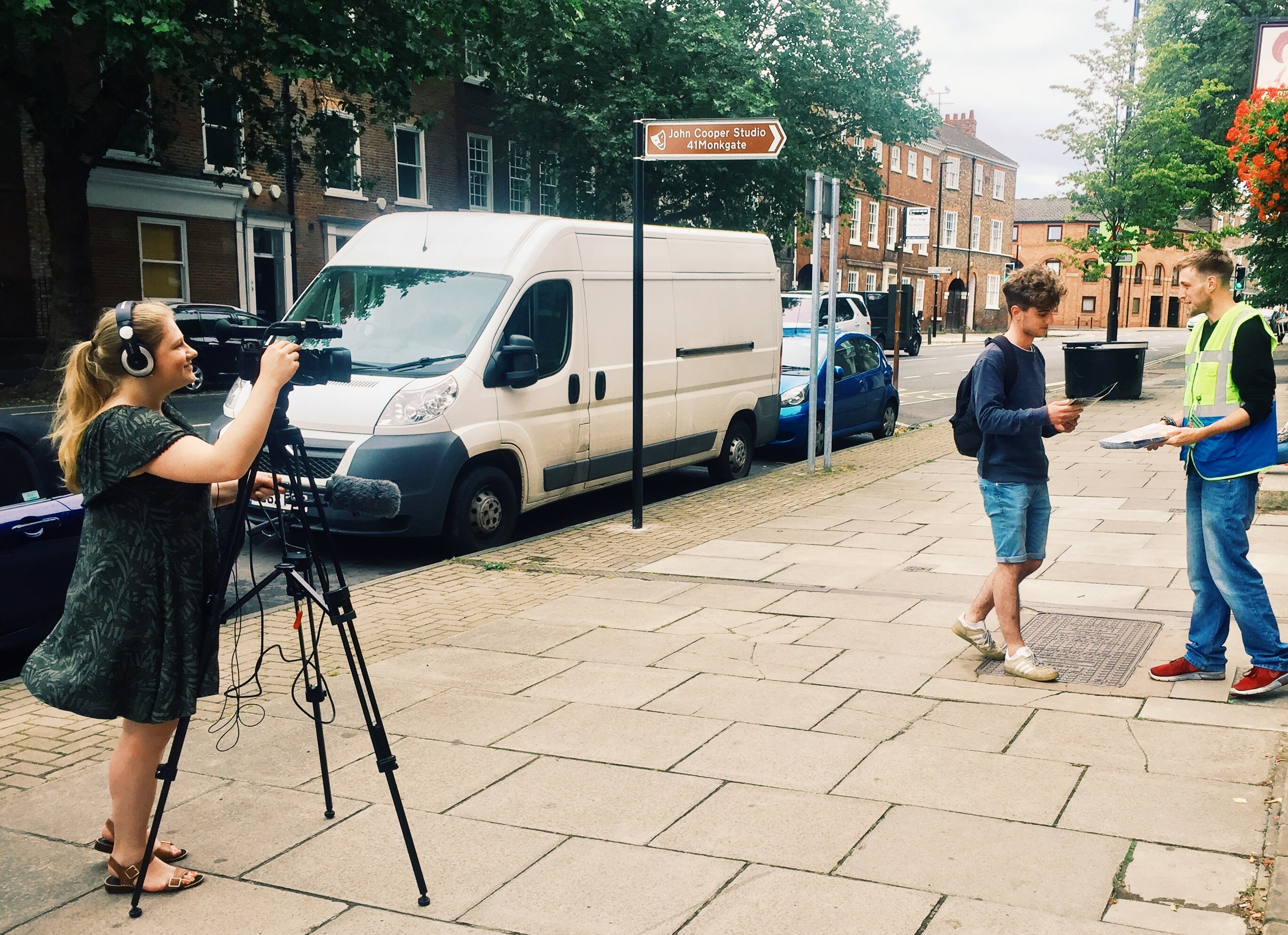 Dan Liam Vendor York Filming