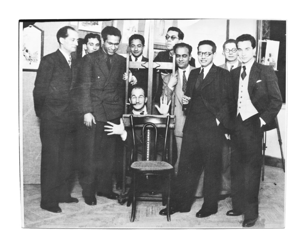 Group members at their second show in 1941