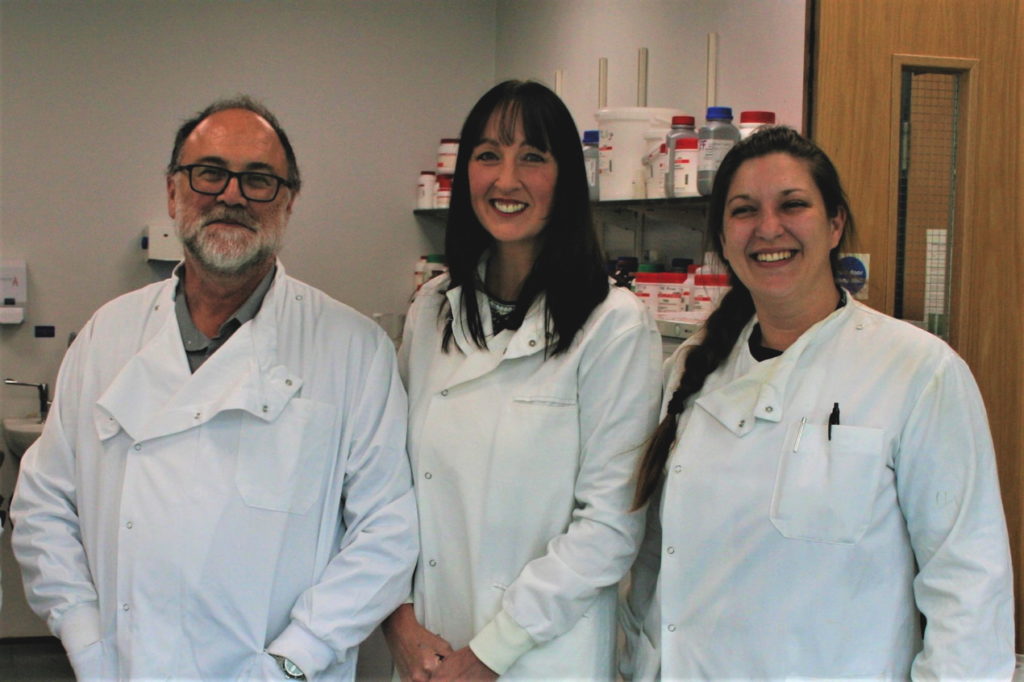 Dr David Allsop, Dr Penny Foulds and Dr Norah Ulzheimer, leading the Alzheimer’s research