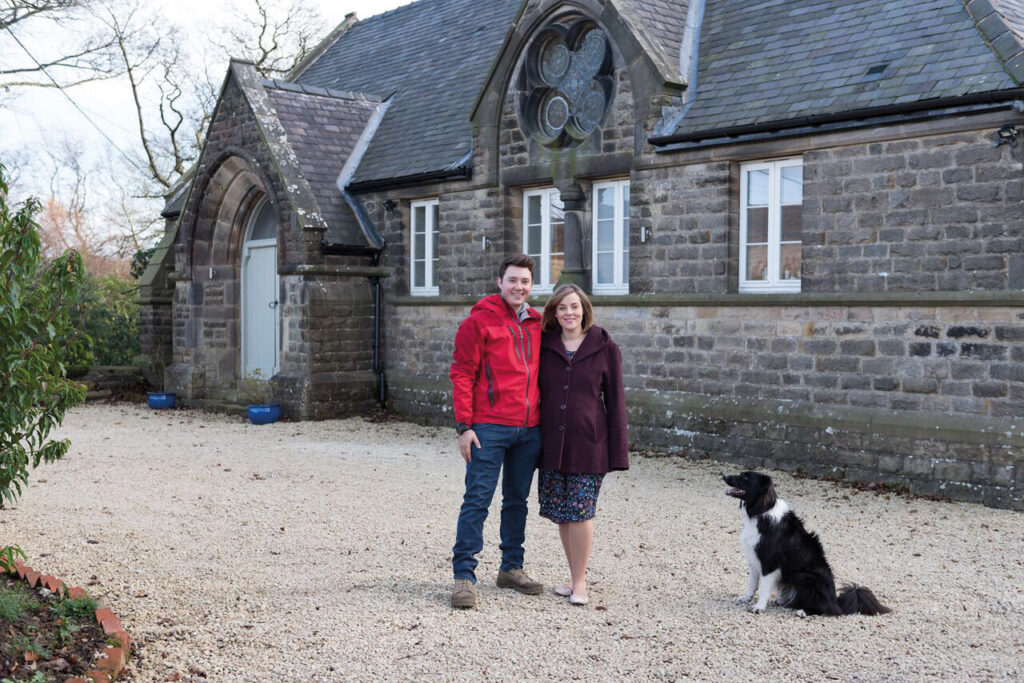 The Allens outside their former Methodist home