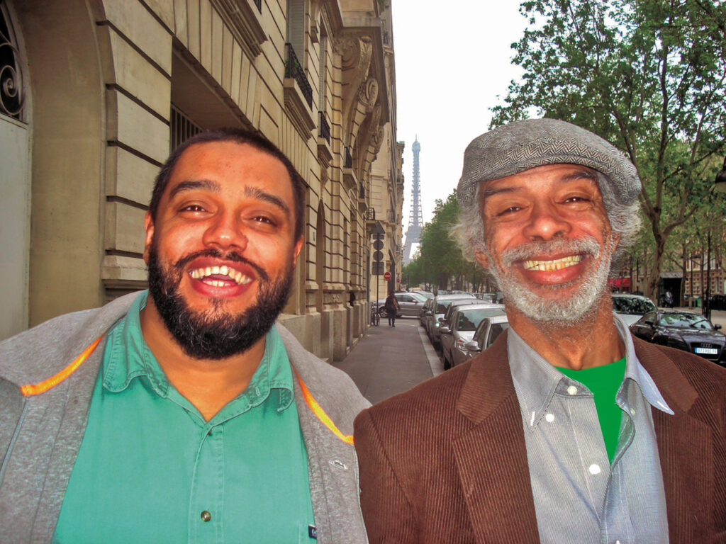 Malik Al Nasir and his mentor Gil Scott-Heron in Paris, 2010. 