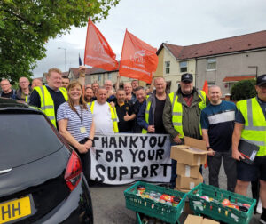 Large-scale strikes by rail workers