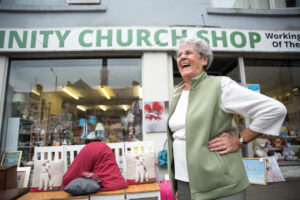 Linda from Trinity Church Charity Shop in Great Harwood