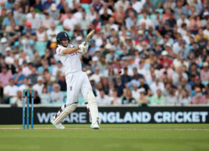 Joe Root batting for England