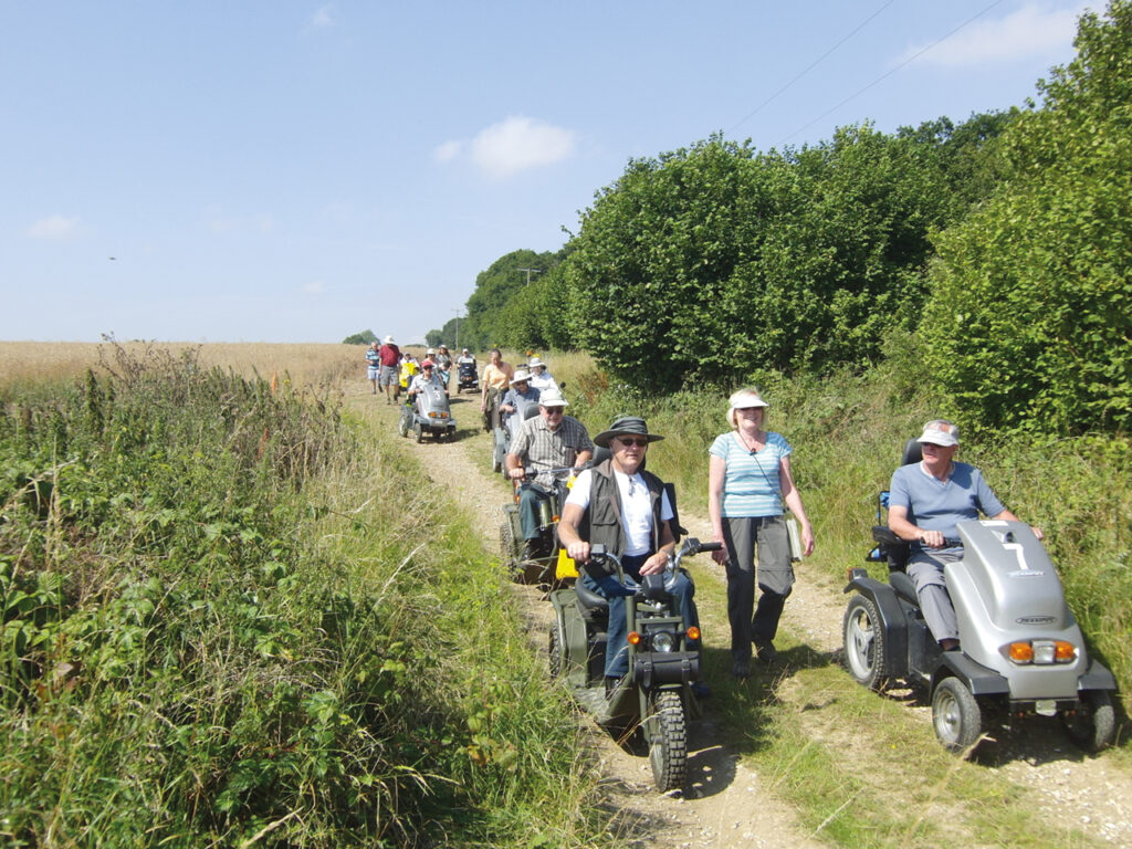 Members of Disabled Ramblers enjoying nature. Photo: John Cuthbertson