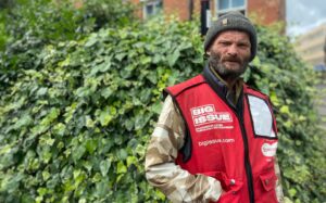 time served Big Issue North vendor Terry