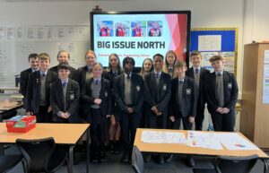 A visit about vendors: pupils at St Damian's